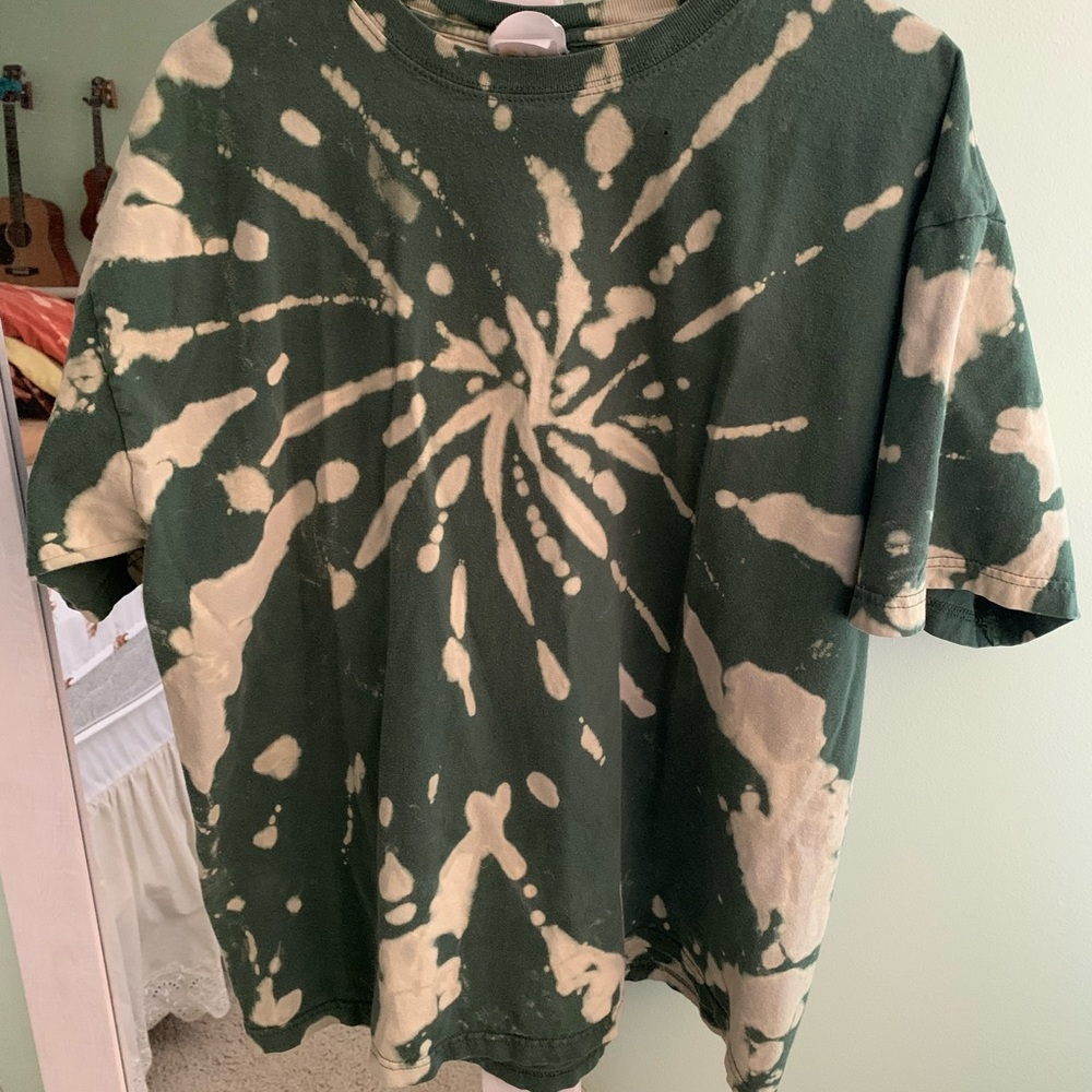 Green Bleach Dyed Tshirt